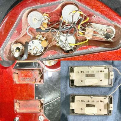 【中古】 エレキギター Gibson SG Original Heritage Cherry 2012年製 ギブソン SG ビブラートユニット搭載 57クラシックピックアップ 内部