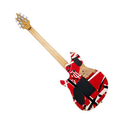 EVH イーブイエイチ Limited Edition Wolfgang Special Striped Series Ebony Fingerboard Red Black and White Aged エレキギター 背面