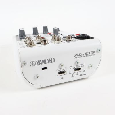 【中古】 ミキサー ヤマハ YAMAHA AG03 mk2 W ライブストリーミングミキサー ホワイト 詳細画像