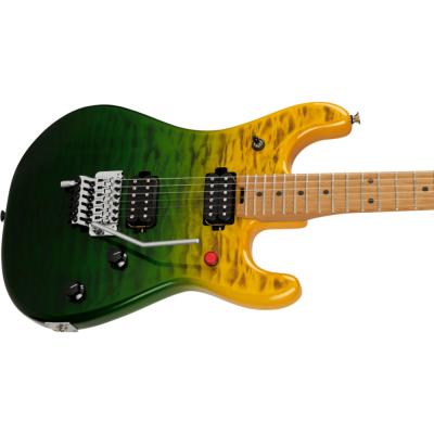 EVH イーブイエイチ 5150 Series Deluxe QM Baked Maple Limeade Zest エレキギター ボディ斜めアングル画像