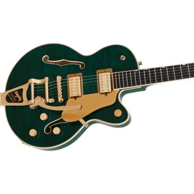 GRETSCH グレッチ Broadkaster Jr. LX Figured Center Block with String-Thru Bigsby and Gold Hardware Ebony Fingerboard Tropic Aura エレキギター ボディトップ