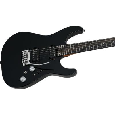 Charvel シャーベル Pro-Mod Plus DK24 HH 2PT EB Ebony Fingerboard - Raven Black エレキギター トップ
