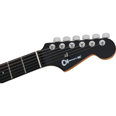 Charvel シャーベル Pro-Mod Plus DK24 HH 2PT EB Ebony Fingerboard - Raven Black エレキギター ヘッド表