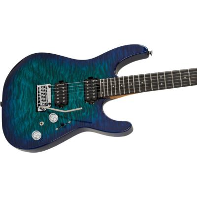 Charvel シャーベル Pro-Mod Plus DK24 HH 2PT EB QM Ebony Fingerboard - Chlorine Burst エレキギター トップ