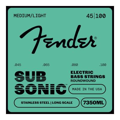 Fender フェンダー 7350ML SubSonic 7350 Stainless Roundwound Bass Strings 45-100 エレキベース弦
