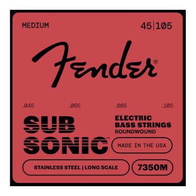 Fender フェンダー 7350M SubSonic 7350 Stainless Roundwound Bass Strings 45-105 エレキベース弦