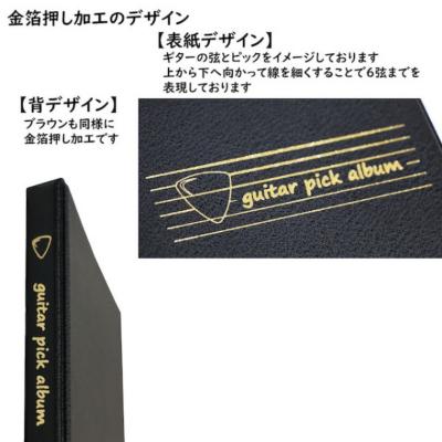 ギターピックファイル 黒 ZGP32 テージー デザイン