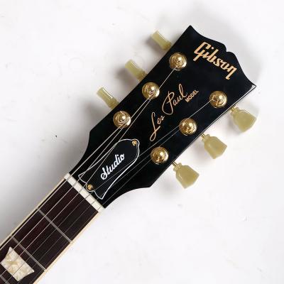 【中古】 エレキギター Gibson Exclusive Les Paul Studio with Gold Hardware Ebony 2025年製 ギブソン レスポールスタジオ ゴールドパーツ ネックバインディング スタンダードインレイ ヘッド