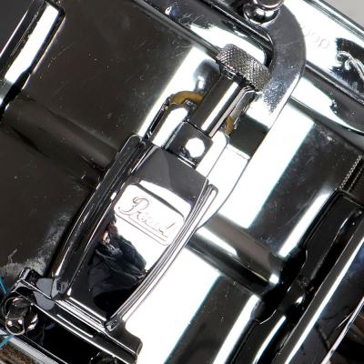 【中古】スネアドラム パール Pearl SensiTone Custom Alloy Elite STAINLESS STEEL 14x5 スティールシェル 歪みあり