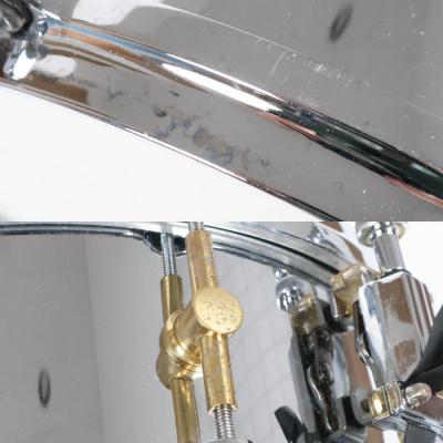 【中古】 スネアドラム カノウプス CANOPUS S-1450 Steel Snare Drum 14x5 傷