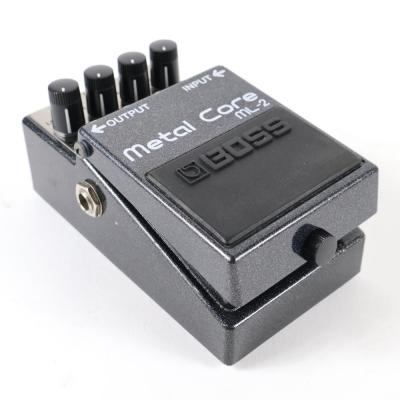 【中古】メタルコア エフェクター BOSS ML-2 Metal Core ハイゲイン ディストーション エフェクター 斜めアングル画像
