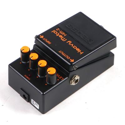 【中古】 ヘビーメタル エフェクター BOSS HM-2 Heavy Metal Made in Japan ディストーション ギターエフェクター リア斜めアングル画像