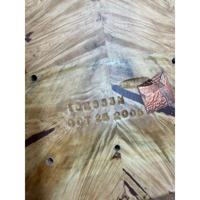 【中古】Fodera フォデラ Imperial Elite 5st Buckeye burl Top 2005年製 5弦エレキベース 刻印