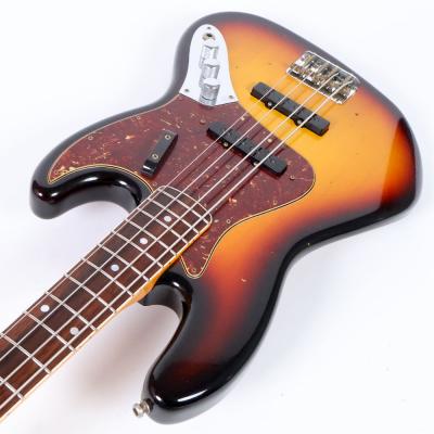 【中古】 エレキベース Fender Custom Shop Haruomi Hosono 66 Jazz Bass Journeyman Relic 3Color Sunburst 2023年製 細野晴臣氏シグネイチャーモデル フェンダー ジャズベース ジャーニーマンレリック カッタウェイ側