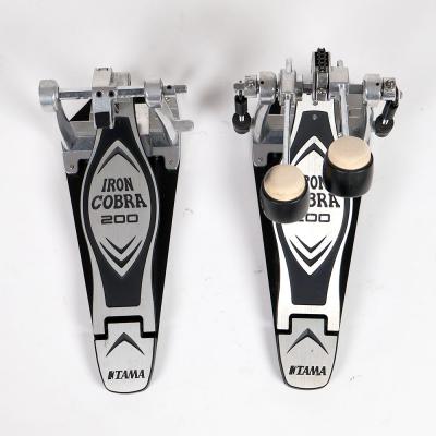 【中古】 ドラムツインペダル タマ TAMA HP200PTW Iron Cobra 200 Twin Pedal Power Glide アイアンコブラ 正面