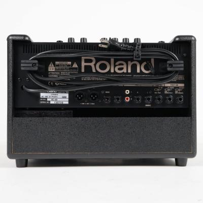 【中古】 アコギアンプ ローランド ROLAND AC-60 アコースティックギター用アンプ アコギアンプ 本体画像 裏