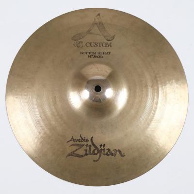 【中古】 ボトムのみ ハイハットシンバル ジルジャン ZILDJIAN A CUSTOM HIHAT BOTTOM 14インチ