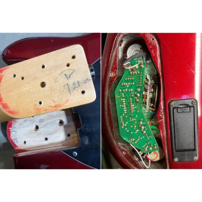 【中古】 MUSIC MAN ミュージックマン Sterling Candy Apple Red 2002年製 4弦エレキベース 詳細画像