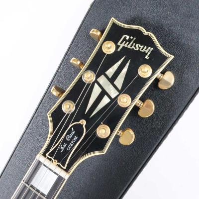 【中古】 エレキギター Gibson Custom Shop 1957 Les paul Custom Ebony Historic Collection 2005年製 ギブソン カスタムショップ レスポールカスタム バーストバッカーピックアップ搭載 ヘッド画像