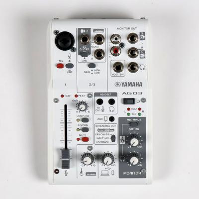 【中古】 ミキサー ヤマハ YAMAHA AG03 mk2 W ライブストリーミングミキサー ホワイト 正面