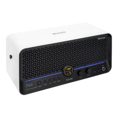 Mooer ムーアー F40i Snowfall White デスクトップアンプ アングル