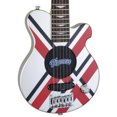 PIGNOSE ピグノーズ PGG-JAIL GLITTER w/Bag 聖飢魔II 地球デビュー40周年ロゴ入り JAIL大橋代官シグネチャーモデル アンプ内蔵エレキギター ボディ画像