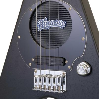 PIGNOSE ピグノーズ PGG-200V STBK Stained Black w/Bag ヘッドホン付き アンプ内蔵エレキギター アップ画像