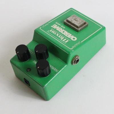 【中古】 Maxon マクソン OD-808 OVERDRIVE Large Case RC4558P MALAYSIA オーバードライブ ギターエフェクター 側面