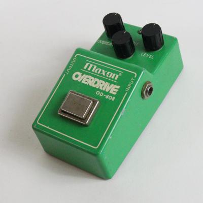 【中古】 Maxon マクソン OD-808 OVERDRIVE Large Case RC4558P MALAYSIA オーバードライブ ギターエフェクター 側面