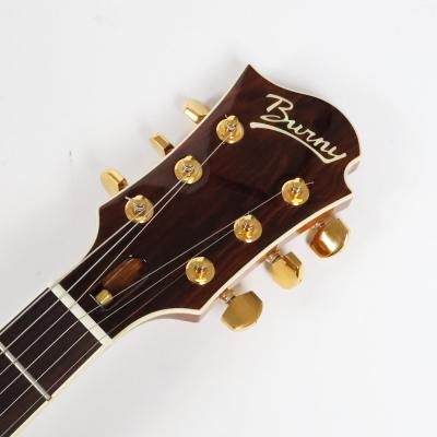 【中古】 エレキギター BURNY by FERNANDES MG-340X CS SKULLストラップ付き hideモデル チェリーサンバースト サスティナー搭載 スルーネック ヘッド