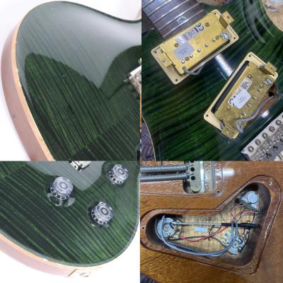【中古】 エレキギター PRS Custom 24 10Top Ever Green 5way Rotary Sw. 2011年製 ポールリードスミス カスタム24 Paul Reed Smith HFS Vintage Bassピックアップ搭載 エバーグリーン 傷