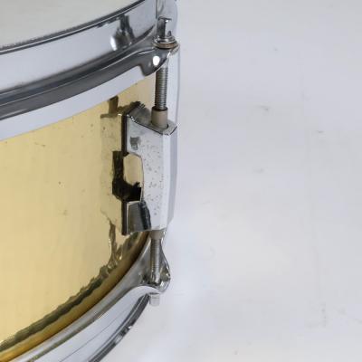 【中古】 スネアドラム パール Pearl BH-5214 Hammered Brass Shell 14x5.5 Made in Japan 点状
