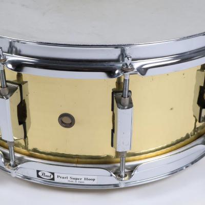 【中古】 スネアドラム パール Pearl BH-5214 Hammered Brass Shell 14x5.5 Made in Japan 錆