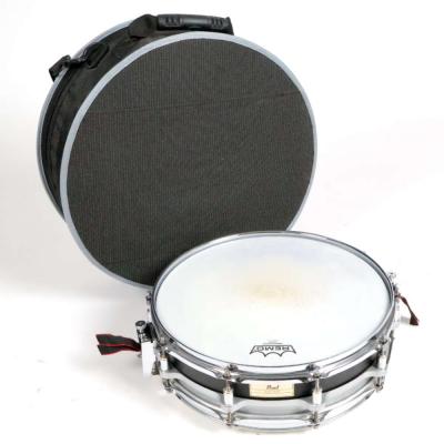 【中古】スネアドラム パール Pearl FREE FLOATING STEEL SHELL Black Finish 14×3.5 ピッコロスネア