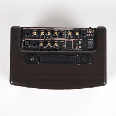 【中古】 アコギアンプ ローランド ROLAND AC-33-RW アコースティックギター用アンプ アコギアンプ ローズウッド調 コントロールパネル
