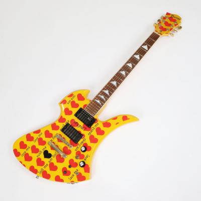 【中古】 BURNY by FERNANDES MG-145S HY hideモデル Yellow Heart イエローハート エレキギター 詳細画像
