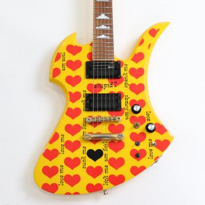 【中古】 BURNY by FERNANDES MG-145S HY hideモデル Yellow Heart イエローハート エレキギター 詳細画像