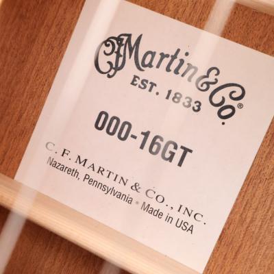 【中古】 アコースティックギター Martin 000-16GT 2015年製 オール単板 マーチン トップグロスフィニッシュ OOO-16GT 詳細画像