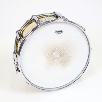 【中古】 スネアドラム パール Pearl BH-5214 Hammered Brass Shell 14x5.5 Made in Japan 詳細画像