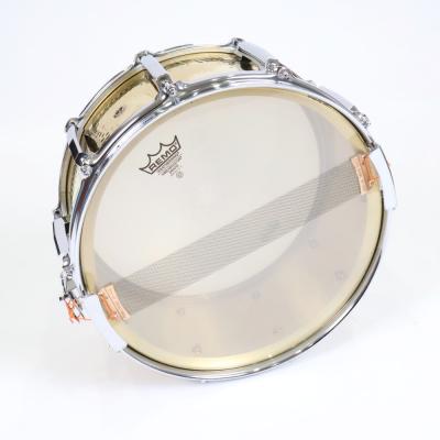 【中古】 スネアドラム パール Pearl BH-5214 Hammered Brass Shell 14x5.5 Made in Japan 詳細画像