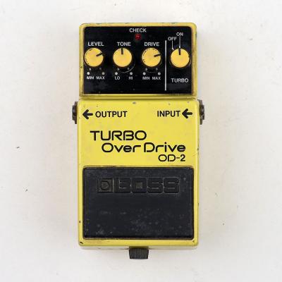 【中古】ターボオーバードライブ エフェクター BOSS OD-2 TURBO OverDrive Made in Japan ボス ギターエフェクター 正面