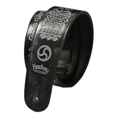 HEADWAY ヘッドウェイ HSP-OSAMURAISAN 紫黒 Black おさむらいさんシグネチャーモデル ギターストラップ