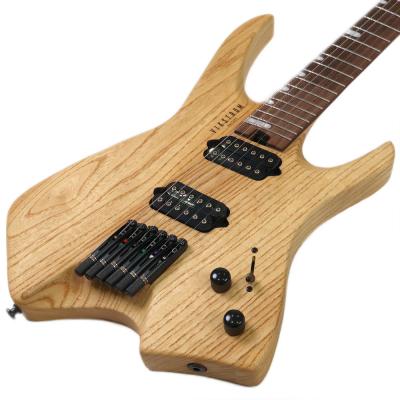 【訳あり】 VIKSTROM GUITARS VSMH-260 NTL アウトレット ヘッドレス ファンフレット 6弦ギター トップ
