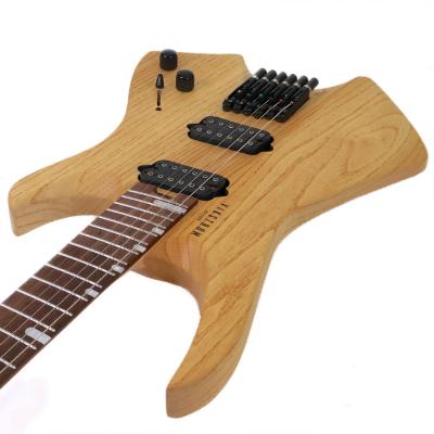 【訳あり】 VIKSTROM GUITARS VSMH-260 NTL アウトレット ヘッドレス ファンフレット 6弦ギター カッタウェイ側