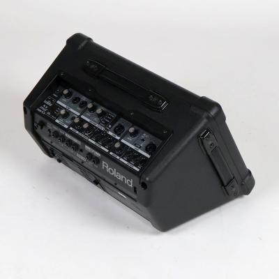 【中古】 ギターアンプ ローランド ROLAND CUBE Street EX BK ステレオ ポータブルアンプ マイクスピーカー 全体