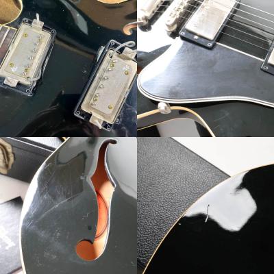 【中古】 エレキギター Gibson Custom Shop ES-335 Dot Plaintop Ebony Mod. 2010年製 LOLLARピックアップ搭載 ギブソン セミアコースティックギター ES335 ローラーピックアップ 内部 傷