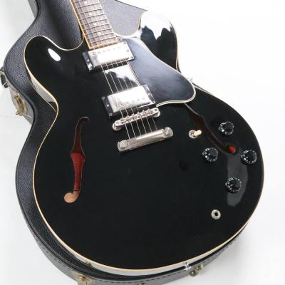 【中古】 エレキギター Gibson Custom Shop ES-335 Dot Plaintop Ebony Mod. 2010年製 LOLLARピックアップ搭載 ギブソン セミアコースティックギター ES335 ローラーピックアップ ボディ画像