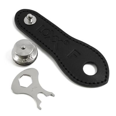 LOXX LOXX Music Box Adapter“F” Black ギターストラップ レザーアダプター パッケージ