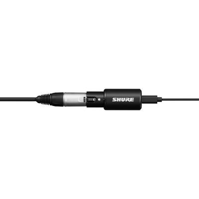 SHURE シュア MVX2U Gen2 デジタルオーディオインターフェース XLR端子マイク用インターフェイス ヘッドホン出力端子搭載 使用イメージ