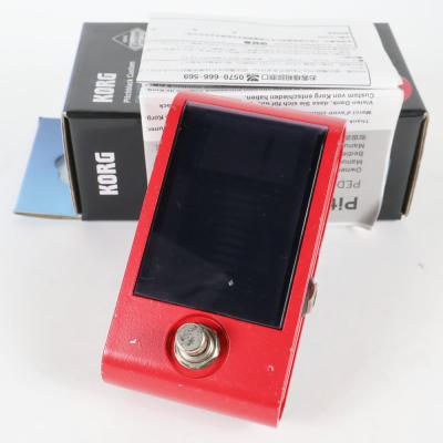【中古】 チューナー KORG PB-CS Pitchblack Custom RED ギターチューナー ピッチブラックカスタム